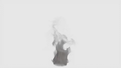 Smoke ball rising on alpha background Stock Footage 237612982