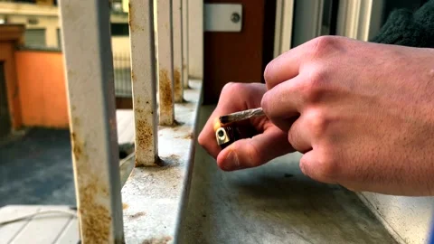 Smoke Behind Bars Video stock 301616214