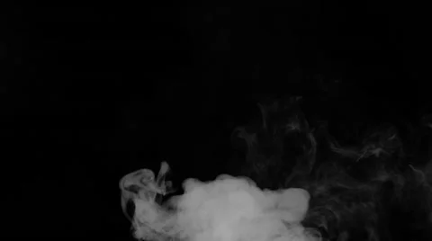 Smoke from below, slowly floating and swirling on the left side Stock-Footage 50955126