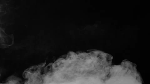 Smoke from below, slowly floating and swirling on the right side Stock Footage 50975284