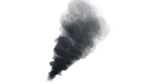 Smoke billowing over a white background Stock Footage 35641711