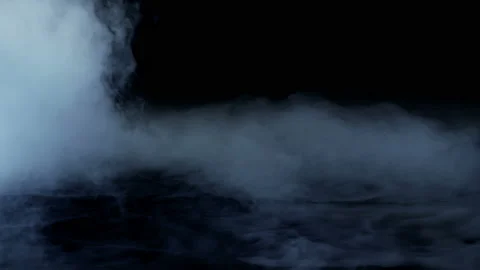 Smoke in Black Area Stock Footage 97147144