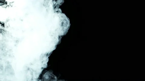 Smoke in Black Area Stock Footage 97150992