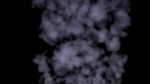 Smoke on black background 3D animation Stock Footage 139138388