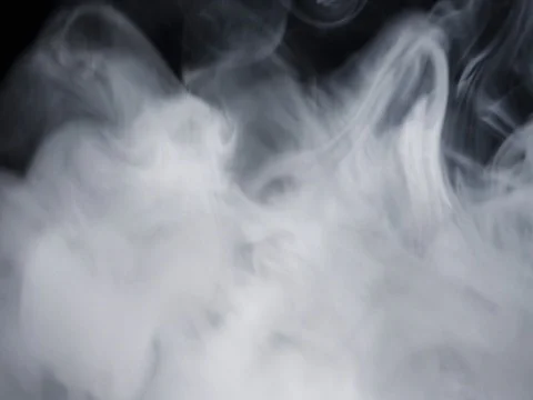 smoke on black background - 8 smoky puff... | Stock Video | Pond5