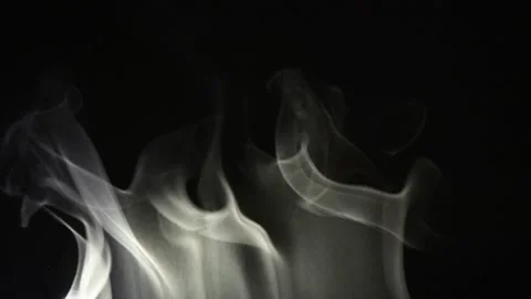 Smoke on a black background. Abstract flowing steam Stock Footage 223881844