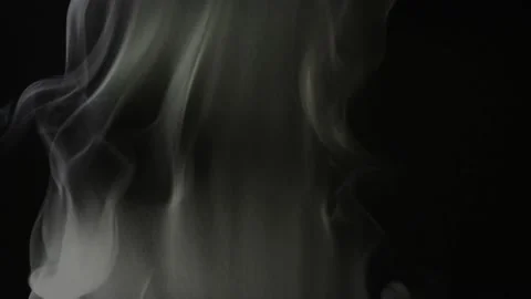 Smoke on a black background. Abstract flowing steam Stock Footage 223882275