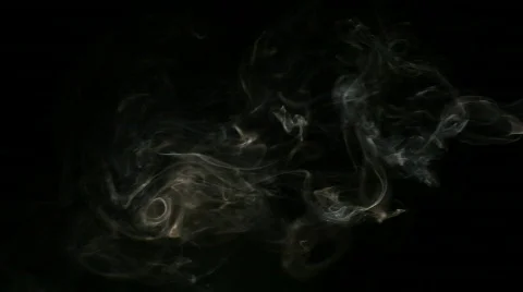Smoke on Black Background Video stock 767775