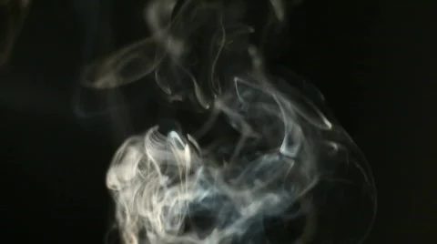 Smoke on Black Background Video stock 767809