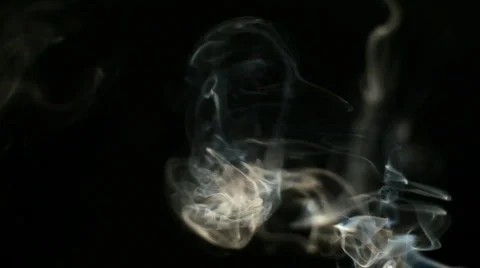 Smoke on Black Background Video stock 767811