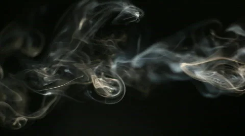 Smoke on Black Background Video stock 767833