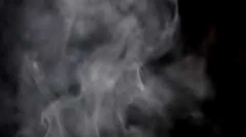 Smoke On The Black Background. Stock Footage 37013815