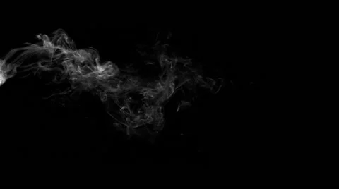 Smoke on black background Stock Footage 44238417