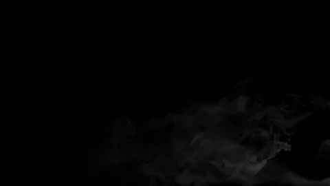 Smoke on black background Stock Footage 77014088