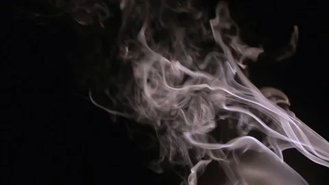 Smoke on a black background Stock Footage 79172688