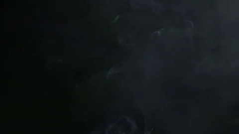 Smoke on the black background Stock Footage 84403892
