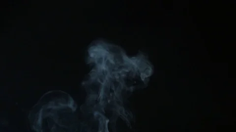 Smoke on black background Stock Footage 112620612