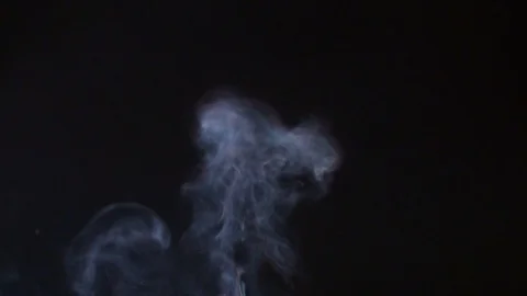 Smoke on black background Stock Footage 112620613