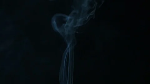 Smoke on black background Stock Footage 112620636
