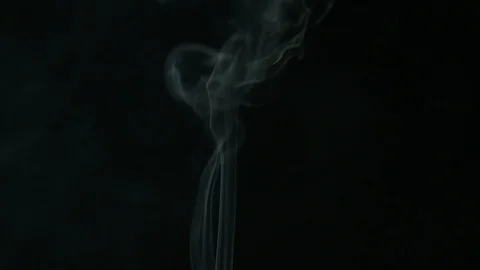 Smoke on black background Stock Footage 112620639