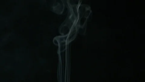Smoke on black background Stock Footage 112620655