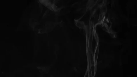 Smoke on black background Stock Footage 112620703