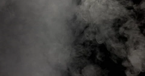 Smoke On A Black Background Stock Footage 161471560