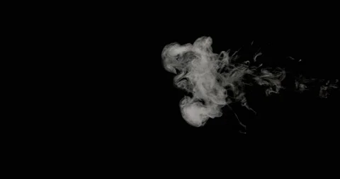 Smoke On A Black Background Stock Footage 161474490
