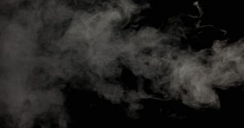 Smoke On A Black Background Stock Footage 161484558