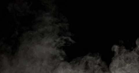 Smoke On A Black Background Stock Footage 161485763
