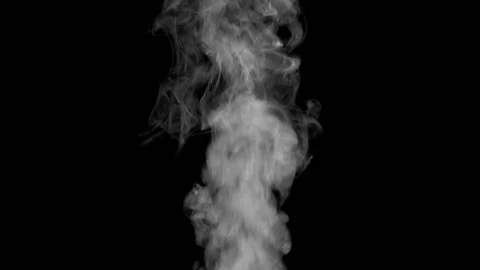 Smoke on black background Video stock 210542258