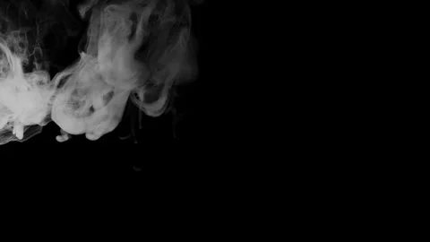 Smoke on black background Stock Footage 300977934