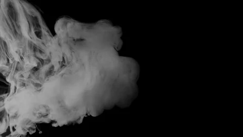 Smoke on black background Stock Footage 300977935