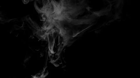 Smoke on black background Stock Footage 300977945