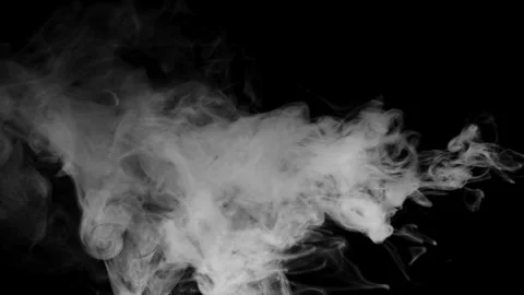 Smoke on black background Stock Footage 300977972