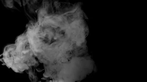 Smoke on black background Stock Footage 300978007