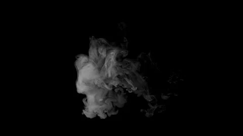 Smoke on black background Stock Footage 300978010