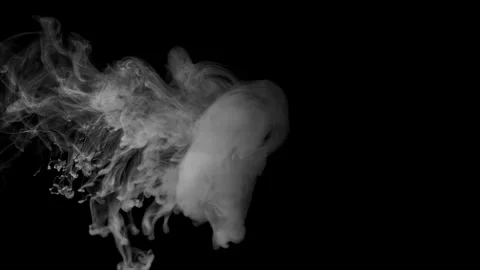 Smoke on black background Stock Footage 300978022