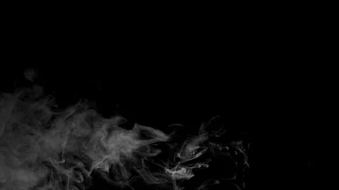 Smoke on black background Stock Footage 300978153