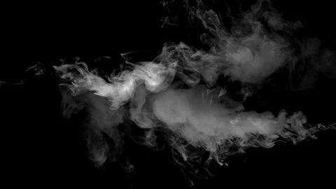 Smoke on black background Stock Footage 300978191