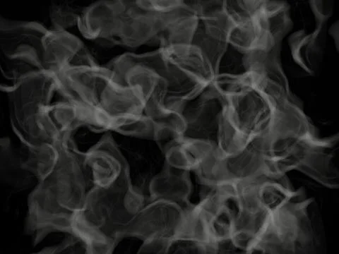 Smoke on a black background Illustrazione stock