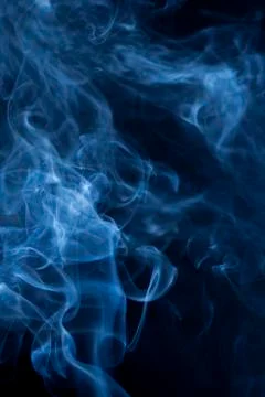 Smoke on the black background Stock Photos