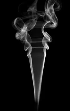 Smoke on black background Stock Photos