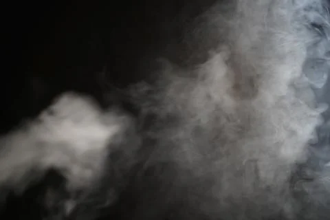 Smoke on black background Stock Photos