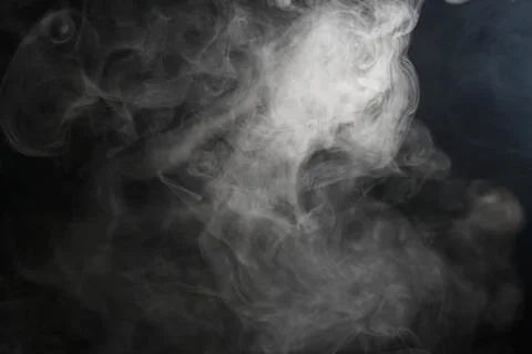Smoke on black background Stock Photos