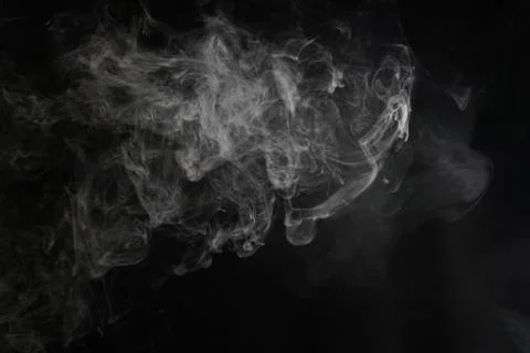 Smoke on black background Photos