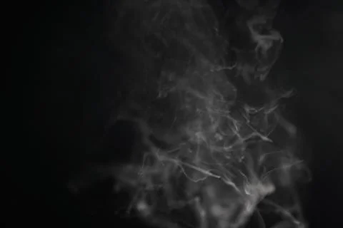 Smoke on black background Stock Photos