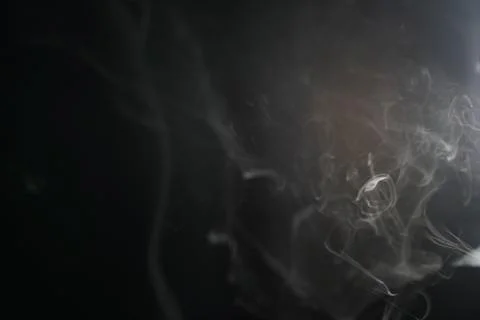 Smoke on black background Stock Photos