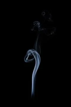 Smoke on black background 写真素材