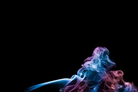 Smoke on a black background Stock Photos
